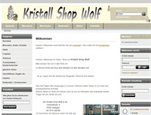 Tablet Screenshot of kristallshop-wolf.de